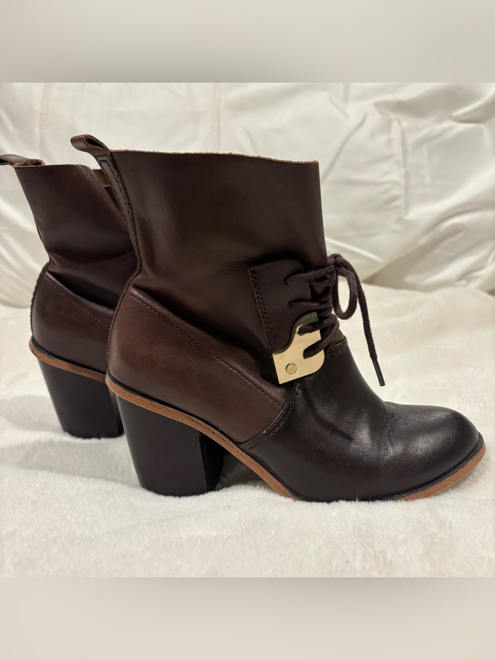 Kensie Brown Steam-punk Leather Boots